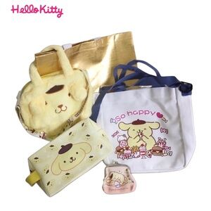Pompompurin Gift Bag Set Sanrio Hello Kitty & Friends